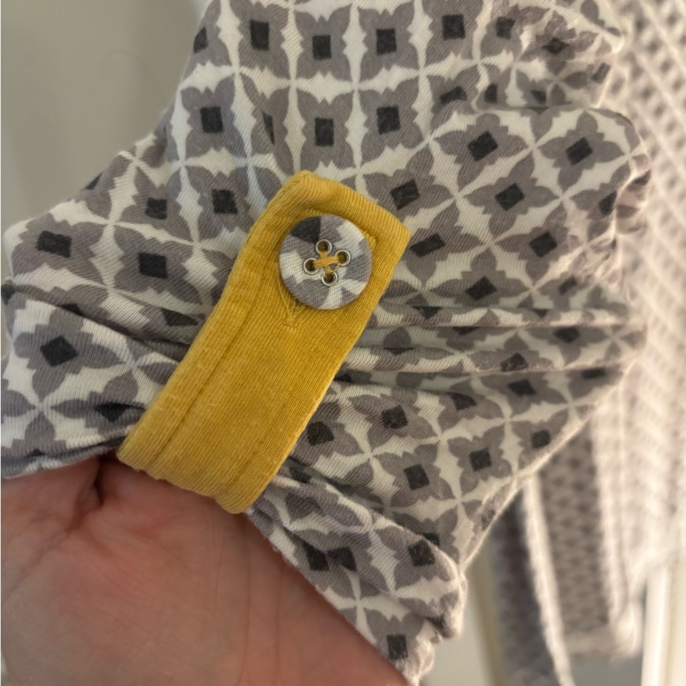 Matilda Jane Gray and Yellow Geometric Tunic - Picture 2 of 5